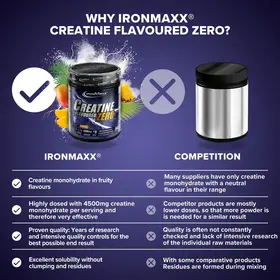 Κρεατίνη IronMaxx Creatine Flavoured Zero 500gr Tropical