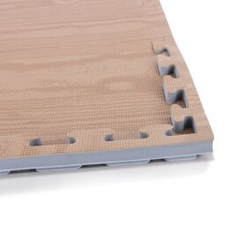 Δάπεδο Προστασίας Puzzle EVA 100x100x2 cm – Ξύλο / Γκρι 36652