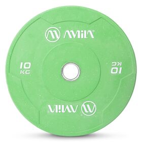 Δίσκος Color Bumper Plate Slim 50 mm 10 Kg – Πράσινο 84847
