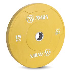 Δίσκος Color Bumper Plate Slim 50 mm 15 Kg – Κίτρινο 84848