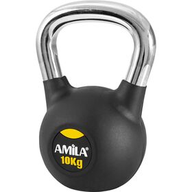 AMILA Kettlebell Rubber Cover Cr Handle 10Kg 44572