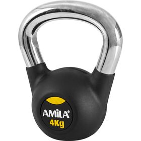 AMILA Kettlebell Rubber Cover Cr Handle 4Kg 44495