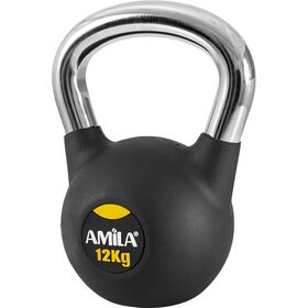 AMILA Kettlebell Rubber Cover Cr Handle 12Kg 44497