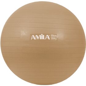 Μπάλα Γυμναστικής AMILA GYMBALL 65cm Χρυσή Bulk 48413