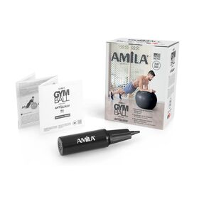 Μπάλα Γυμναστικής AMILA GYMBALL 75cm Μαύρη 95865