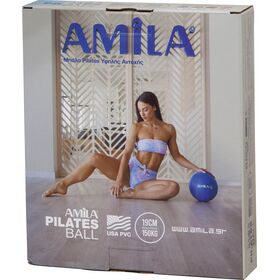 Μπάλα Γυμναστικής AMILA Pilates Ball 19cm Μαύρη 95802