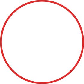 Χούλα-Χουπ 70cm - Φ19mm - 175gr, Κόκκινο 48057
