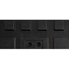 Λαστιχένιο Πάτωμα Original Πλακάκι 100x100cm 15mm Μαύρο 94470