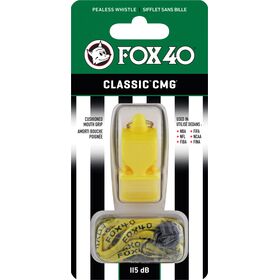 Σφυρίχτρα FOX40 Classic CMG Official Κίτρινη με Κορδόνι 96030208