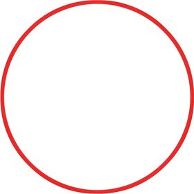 Χούλα-Χουπ 76cm - Φ18mm - 185gr, Κόκκινο 48162