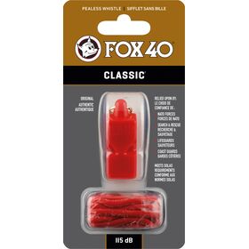 Σφυρίχτρα FOX40 Classic Safety Κόκκινη με Κορδόνι 99030108
