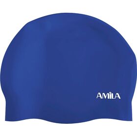 Σκουφάκι Κολύμβησης AMILA Medium Hair HQ Μπλε 47028