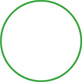 Χούλα-Χουπ 60cm - Φ18mm - 120gr, Πράσινο 48013