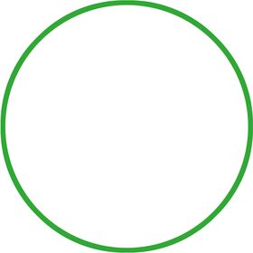 Χούλα-Χουπ HQ 60cm - Φ19mm - 230gr, Πράσινο 98800