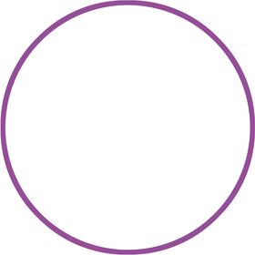 Χούλα-Χουπ HQ 70cm - Φ19mm - 280gr, Μωβ 98813