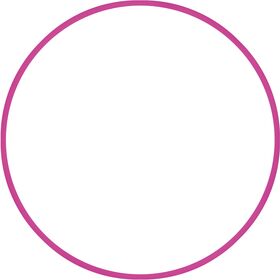 Χούλα Χουπ HQ 80cm - Φ19mm - 330gr, Φούξια 98815