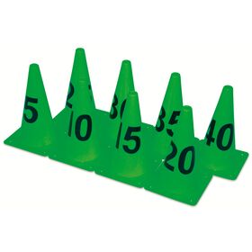 Κώνοι με Νούμερα Σετ 8τμχ Πράσινοι 99306