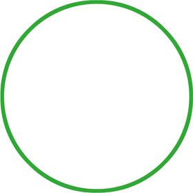 Χούλα-Χουπ 70cm - Φ19mm - 175gr, Πράσινο 48059