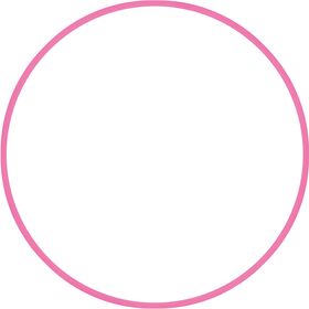 Χούλα-Χουπ HQ 70cm - Φ19mm - 280gr, Ροζ 98808