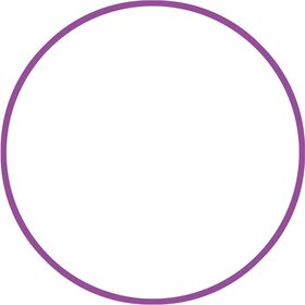 Χούλα Χουπ HQ 80cm - Φ19mm - 330gr, Μωβ 98819