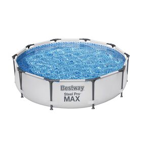 Πισίνα Στρογγυλή με Μεταλλικό Σκελετό 305x76cm Steel Pro Max Pool Set BESTWAY 15580