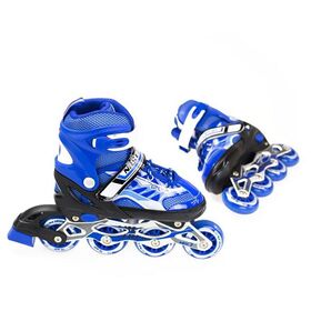 Πατίνια Roller Ρυθμιζόμενα In-Line Skates Μπλε NILS EXTREME NJ 1828