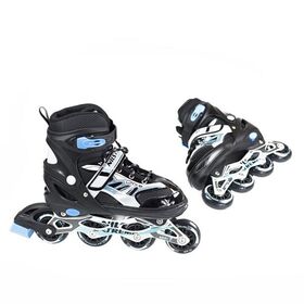 Πατίνια Roller Ρυθμιζόμενα In-Line Skates Μαύρα NILS EXTREME NJ 1828