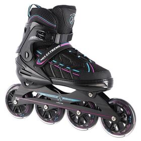 Αυξομειούμενα Πατίνια Roller NA 1128 Μαύρο/Μωβ IN-LINE SKATES NILS EXTREME Extra Large(43-45)