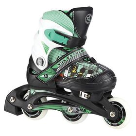 Πατίνια Roller Ρυθμιζόμενα In-Line Skates 2σε1 Πράσινο NILS Extreme NJ 9128