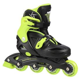 Πατίνια Roller Αυξομειούμενα Μαύρο/Λαχανί IN-LINE SKATES NILS EXTREME NJ/NA 0321