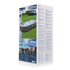 Πισίνα Οβάλ 732x366x123cm με Ατσάλινο Σκελετό BESTWAY 15786