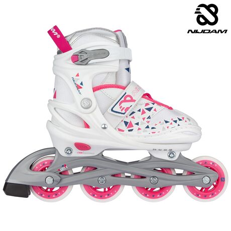 Πατίνια Ρυθμιζόμενα Inline Skates White Wedge Nijdam N20AA04