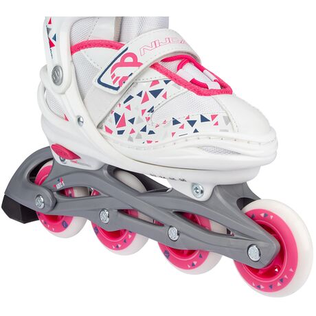 Πατίνια Ρυθμιζόμενα Inline Skates White Wedge Nijdam N20AA04