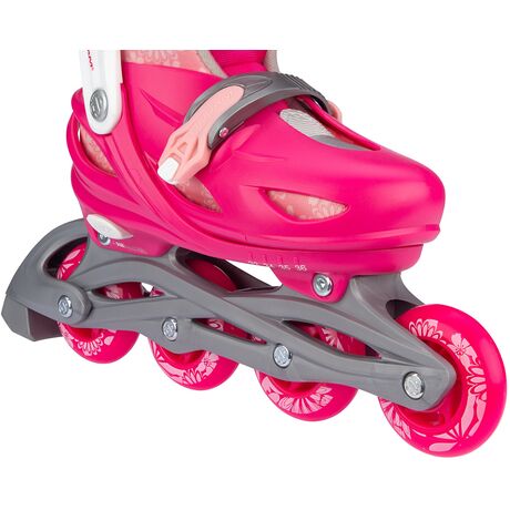 Nijdam Inline Skates Ρυθμιζόμενα 3-σε-1 "Floral Switch" Size: 29-32 N22AA01
