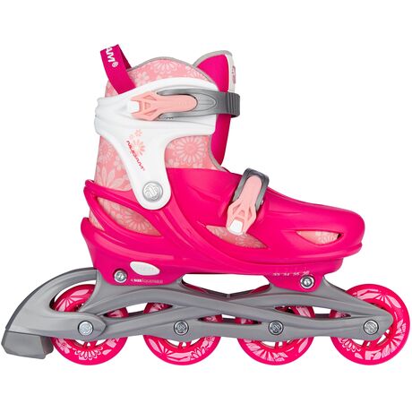 Nijdam Inline Skates Ρυθμιζόμενα 3-σε-1 "Floral Switch" Size: 33-36 N22AA01
