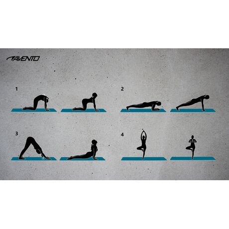 Avento Ταπέτο Ασκήσεων με σχέδιο (180x60x0.6 cm) Avento Ταπέτο 42MC - Μπλε 42MC