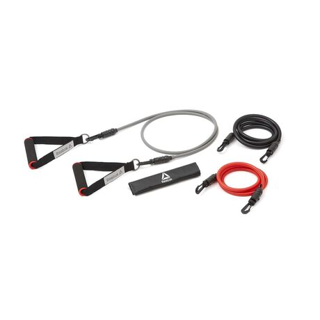 Reebok Σετ Λάστιχα Αντίστασης (Level 1-3) RATB 30034 Power Tube Set (Red/Black) RATB-30034