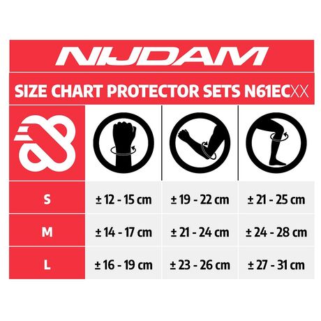 Nijdam Προστατευτικό Σετ "White Out" Medium N61EC03