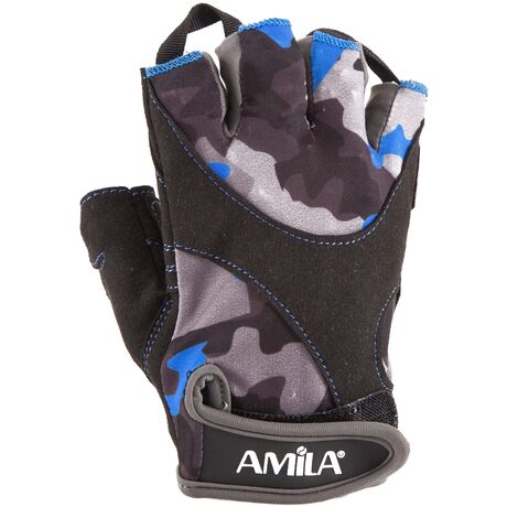 Γάντια Άρσης Βαρών AMILA Amara Lycra CamoBlue S 8330601