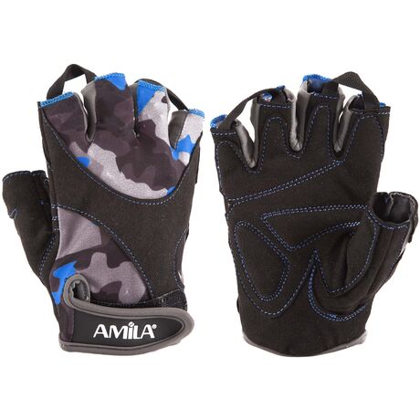 Γάντια Άρσης Βαρών AMILA Amara Lycra CamoBlue M 8330602