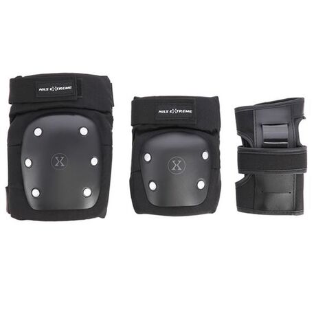 Προστατευτικά SET NILS EXREME H709 SIZE Small Μαύρο/Ασημί Προστατευτικά SET NILS EXREME H709 SIZE Small Μαύρο/Ασημί