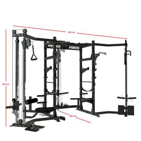 Force USA - MyRack Λ-600-06: Σωληνοειδείς Μπάρες Ασφαλείας (Safe 01) Λ-600