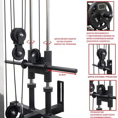 Τροχαλια Functional Trainer Viking F-1196 Τροχαλια Functional Trainer Viking F-1196