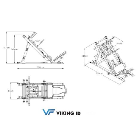 Πρέσα Ποδιών και Squats  Hack Squat Viking MV-016