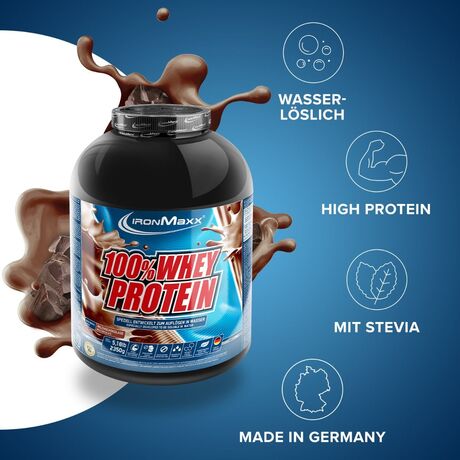 Πρωτεΐνη IronMaxx 100% Whey Protein 2350gr Σοκολάτα Γάλακτος