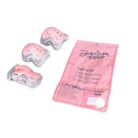 Σετ Προστατευτικά Γκρι/Ροζ Large 48979 Σετ Προστατευτικά Γκρι/Ροζ Large 48979