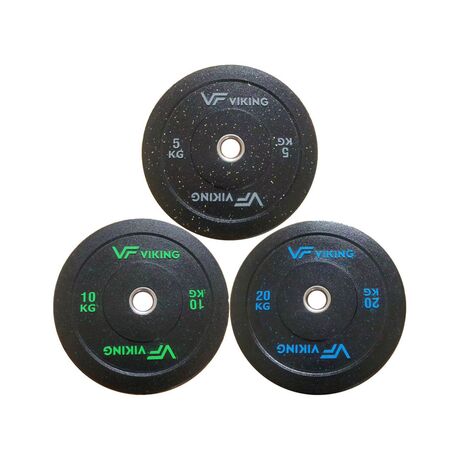 Δίσκος Βαρών Ολυμπιακού Τύπου CrossFit High Temp Bumper Plates 20.00kg VIKING