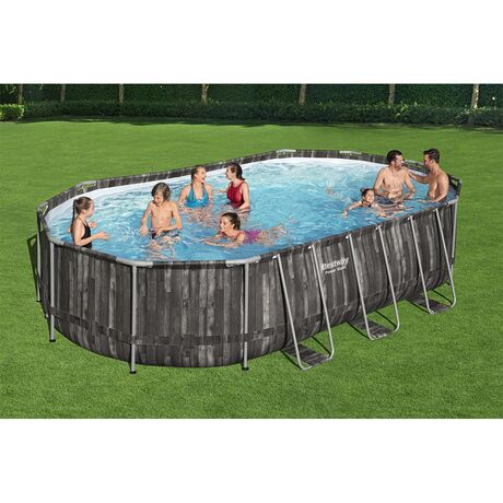 Πισίνα Οβάλ 610x366x122cm με Ατσάλινο Σκελετό BESTWAY 15553
