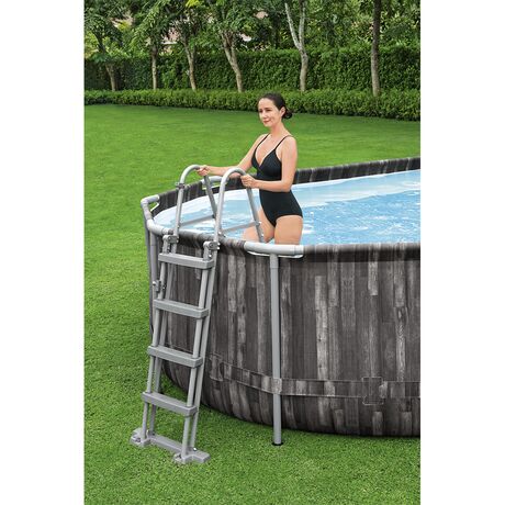 Πισίνα Οβάλ 610x366x122cm με Ατσάλινο Σκελετό BESTWAY 15553