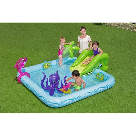 Παιδική Πισίνα Φουσκωτή 239x206x86cm Fantastic Aquarium Play Pool BESTWAY 15572